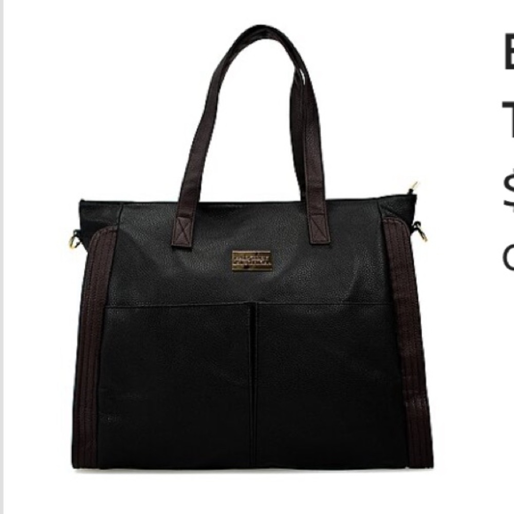 Badgley Mischka Black and Brown Men's Bag